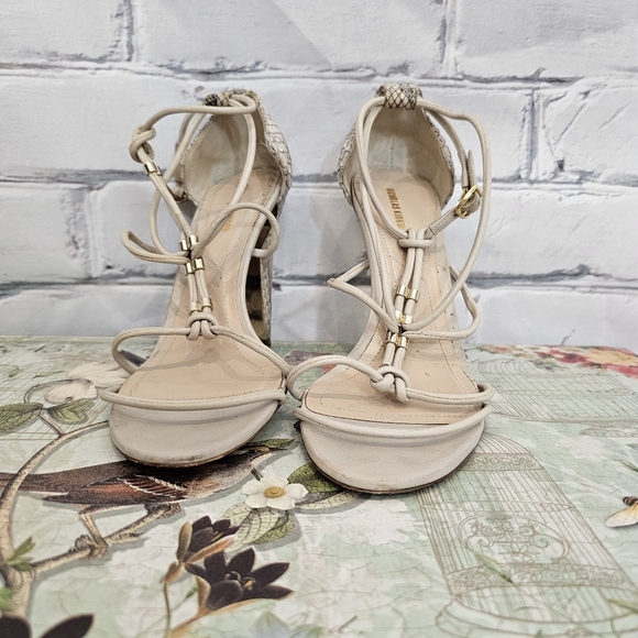 Nicholas Kirkwood Reptile and Metallic Sandals - Picture 5 of 7